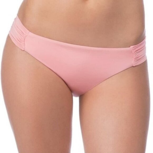 Trina Turk Shirred Tab Side Bikini bottoms Size 14 NEW - Picture 1 of 2